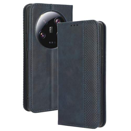 Lucyliy hülle Für Xiaomi 13 Ultra, Schützendes PU-Leder-Etui mit Kartenschlitzen und Halterfunktion für Xiaomi 13 Ultra Blau Lucyliy hülle Für Xiaomi 13 Ultra, Schützendes PU-Leder-Etui mit Kartenschlitzen und Halterfunktion für Xiaomi 13 Ultra Blau von Lucyliy