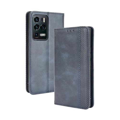 Lucyliy hülle Für ZTE Axon 30 Ultra, Schützendes PU-Leder-Etui mit Kartenschlitzen und Halterfunktion für ZTE Axon 30 Ultra Blau Lucyliy hülle Für ZTE Axon 30 Ultra, Schützendes PU-Leder-Etui mit Kartenschlitzen und Halterfunktion für ZTE Axon 30 Ultra Blau von Lucyliy