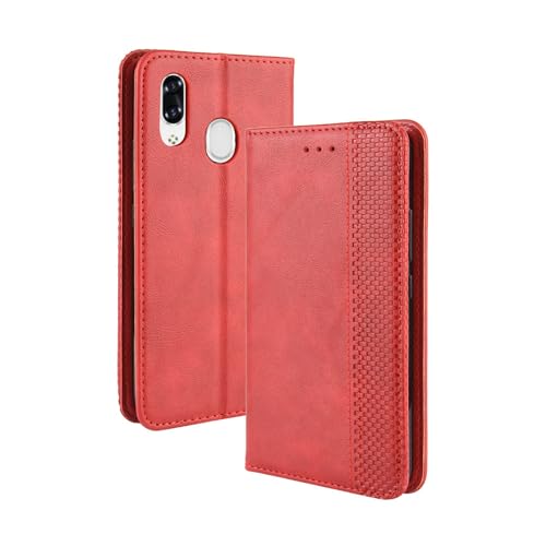 Lucyliy hülle Für ZTE Libero S10, Schützendes PU-Leder-Etui mit Kartenschlitzen und Halterfunktion für ZTE Libero S10 Rot Lucyliy hülle Für ZTE Libero S10, Schützendes PU-Leder-Etui mit Kartenschlitzen und Halterfunktion für ZTE Libero S10 Rot von Lucyliy