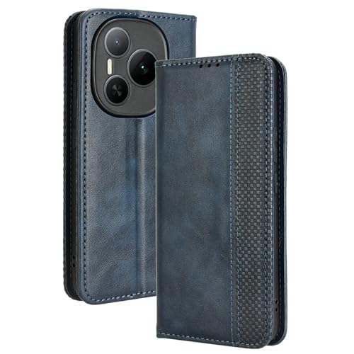 hülle Für Honor Power 5G Handyhülle, Kompatibel mit Honor Power 5G DVD-AN00 Hülle Case Handyhülle Schutzhülle PU Leder Flip Abdeckung Blau von Lucyliy