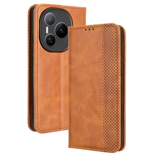 hülle Für Honor Power 5G Handyhülle, Kompatibel mit Honor Power 5G DVD-AN00 Hülle Case Handyhülle Schutzhülle PU Leder Flip Abdeckung Braun von Lucyliy