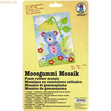 Ludwig Bähr Moosgummi Mosaik Bär von Ludwig Bähr