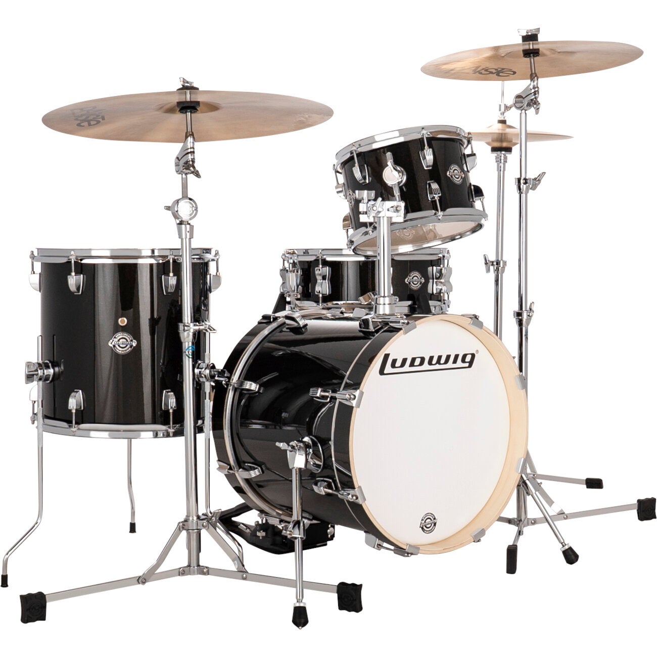 Ludwig Breakbeats Black Sparkle 4-Piece Shell Set With Bags Ludwig Breakbeats Black Sparkle 4-Piece Shell Set With Bags von Ludwig