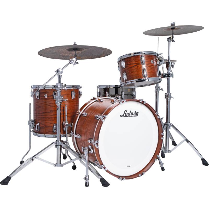 Ludwig L7342AXTWWC Classic Oak Fab Tennessee Whiskey 3-Piece Shell Set von Ludwig