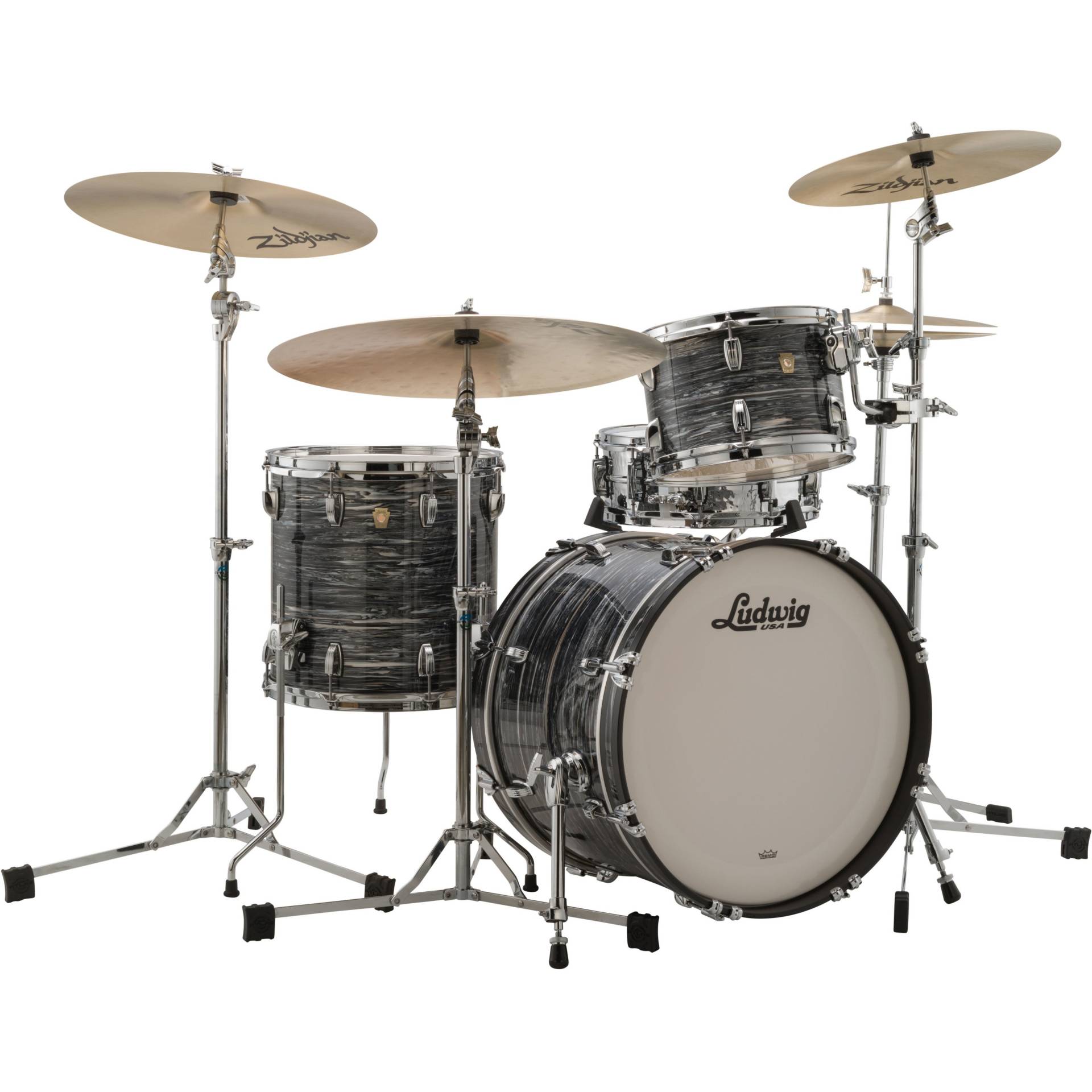 Ludwig L84023AX1Q Classic Maple Downbeat Black Oyster 3-piece shell set Ludwig L84023AX1Q Classic Maple Downbeat Black Oyster 3-piece shell set von Ludwig