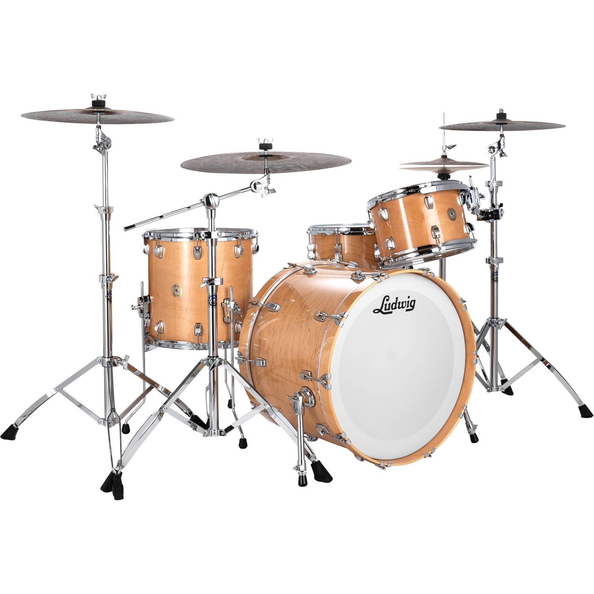 Ludwig LCO5044N Continental Pro Beat Plus 4-Piece Shell Set (Natural Maple) von Ludwig
