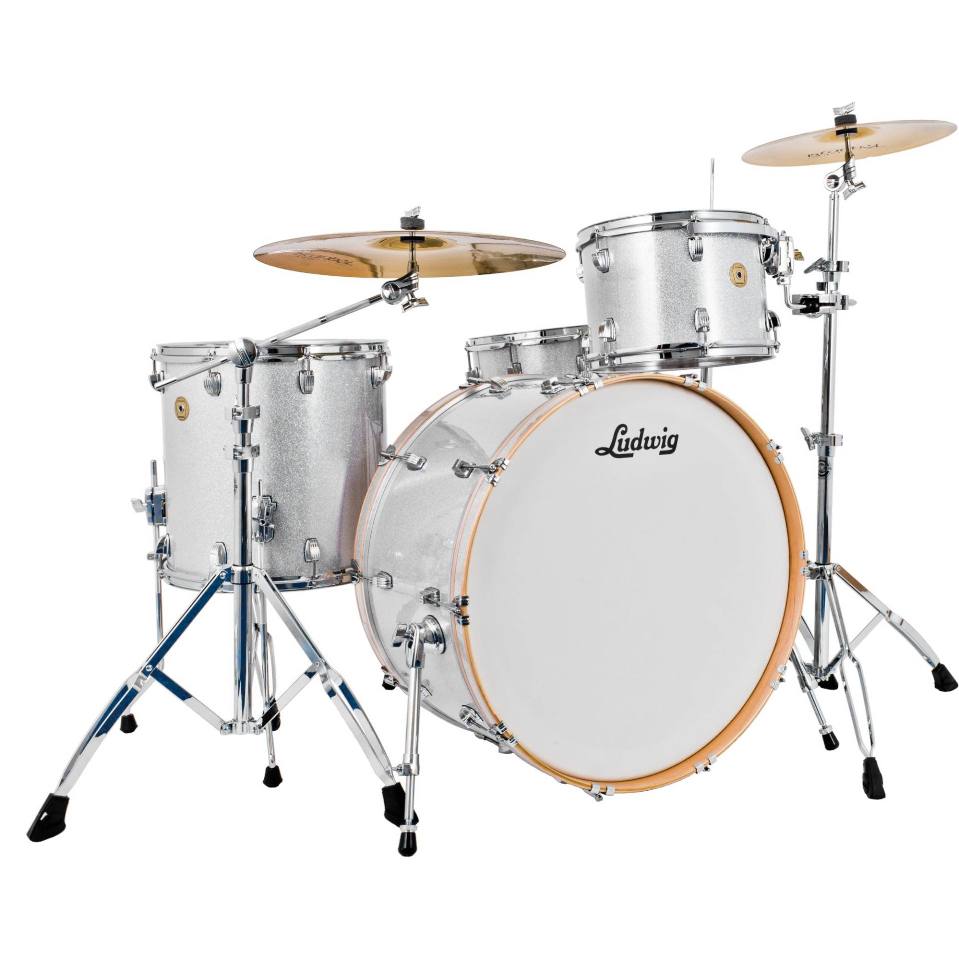 Ludwig LCO5064S Continental 26 4-Piece Shell Set (Silver Sparkle) von Ludwig