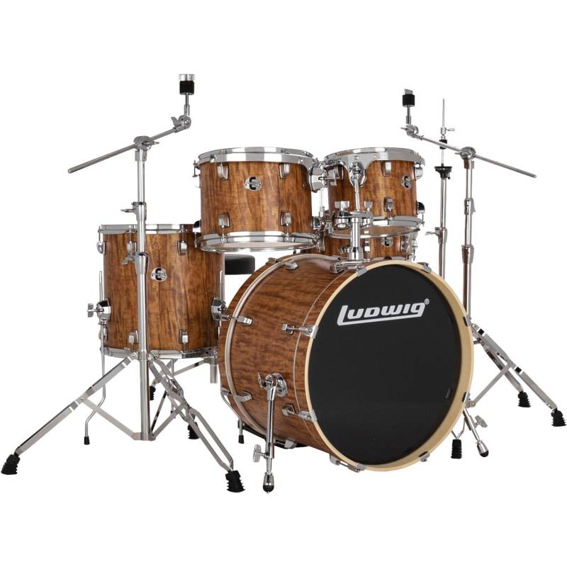 Ludwig LE520010 Element Evolution Cherry 5-Piece Drum Kit with Istanbul MS-X Cymbal Pack von Ludwig