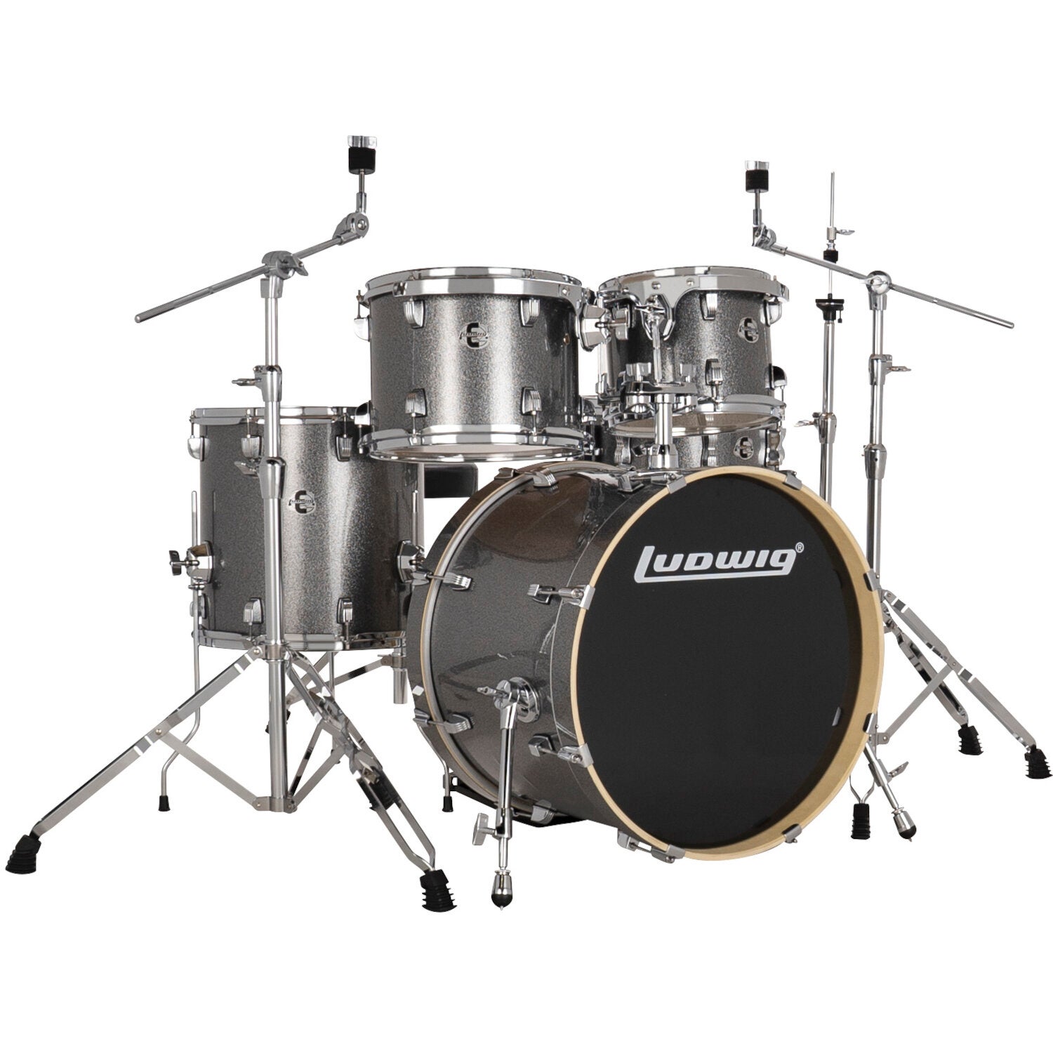 Ludwig LE520028 Element Evolution Platinum 5-Piece Drum Kit with Istanbul MS-X Cymbal Pack Ludwig LE520028 Element Evolution Platinum 5-Piece Drum Kit with Istanbul MS-X Cymbal Pack von Ludwig