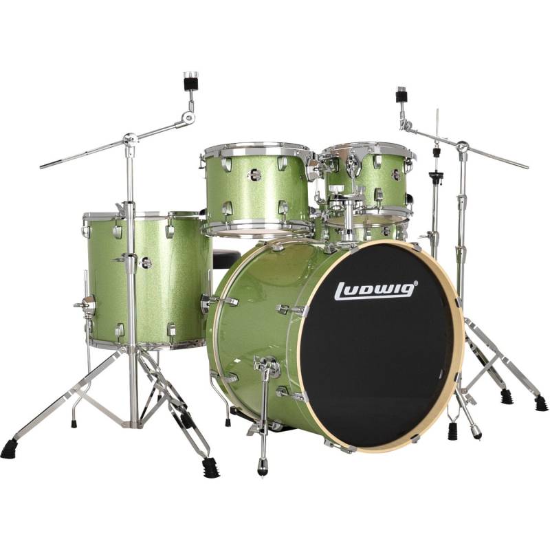 Ludwig LE522018 Element Evolution Mint 5-Piece Drum Kit with Istanbul MS-X Cymbal Pack von Ludwig