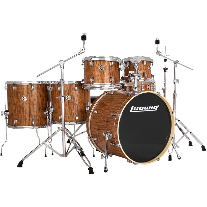 Ludwig LE622010 Element Evolution Cherry 6-Piece Drum Kit with Istanbul MS-X Cymbal Pack von Ludwig