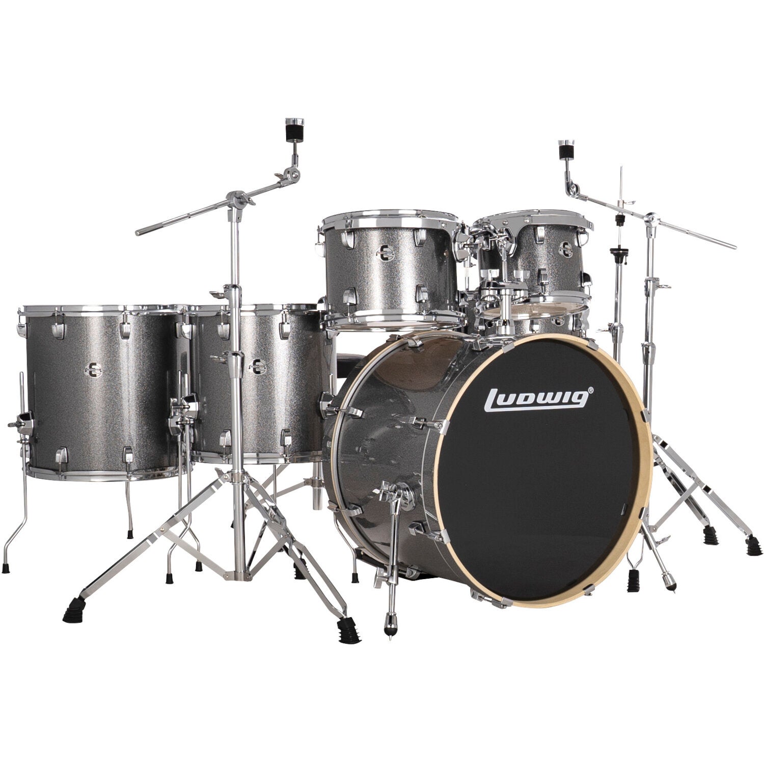 Ludwig LE622028 Element Evolution Platinum 6-Piece Drum Kit with Istanbul MS-X Cymbal Pack Ludwig LE622028 Element Evolution Platinum 6-Piece Drum Kit with Istanbul MS-X Cymbal Pack von Ludwig