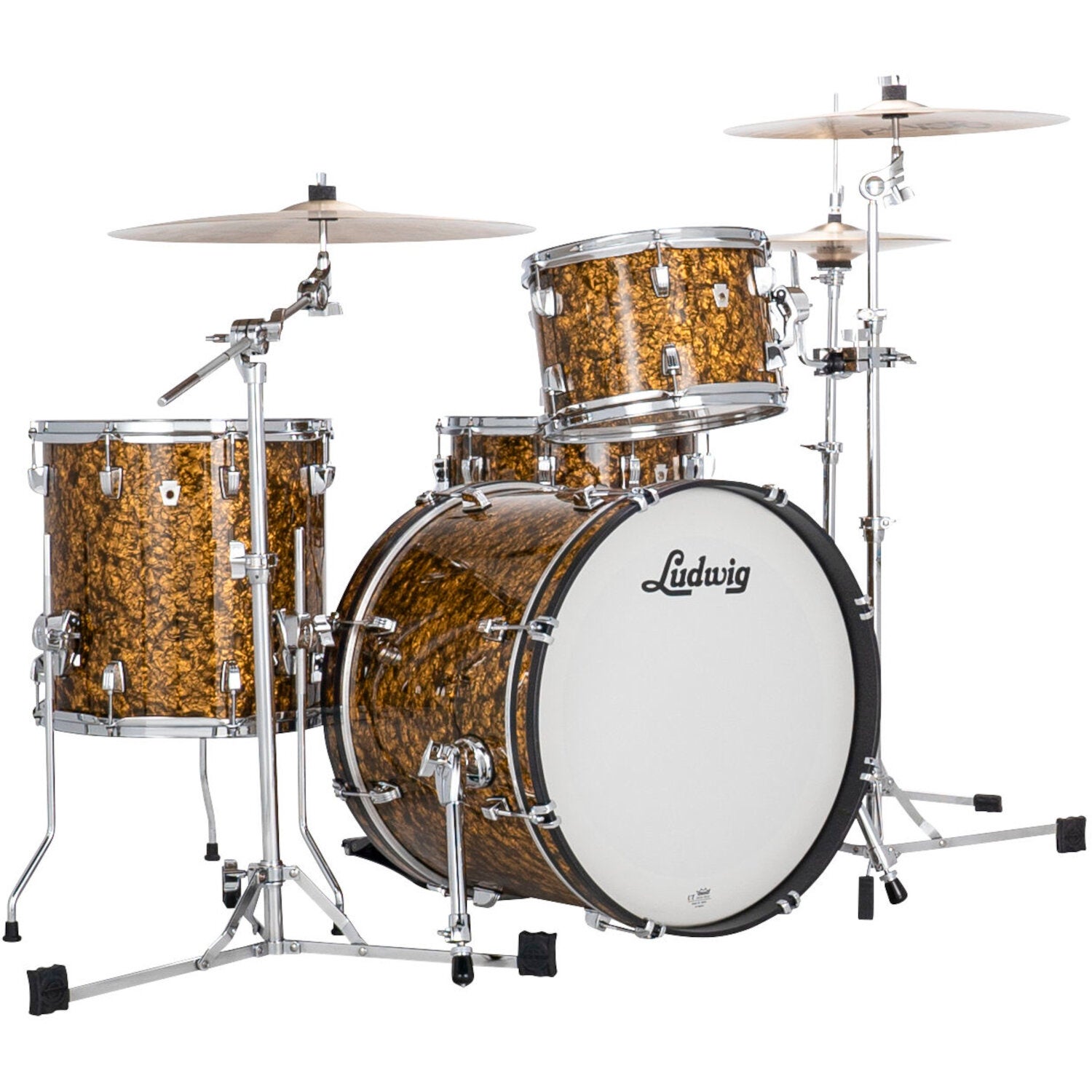 Ludwig LN34023TXA6 NeuSonic Downbeat 3-Piece Shell Set (Butterscotch Pearl) von Ludwig