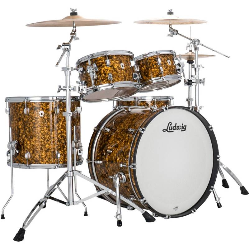 Ludwig LN34204FTXA6 NeuSonic Rapid Mod2 4-Piece Shell Set (Butterscotch Pearl) von Ludwig