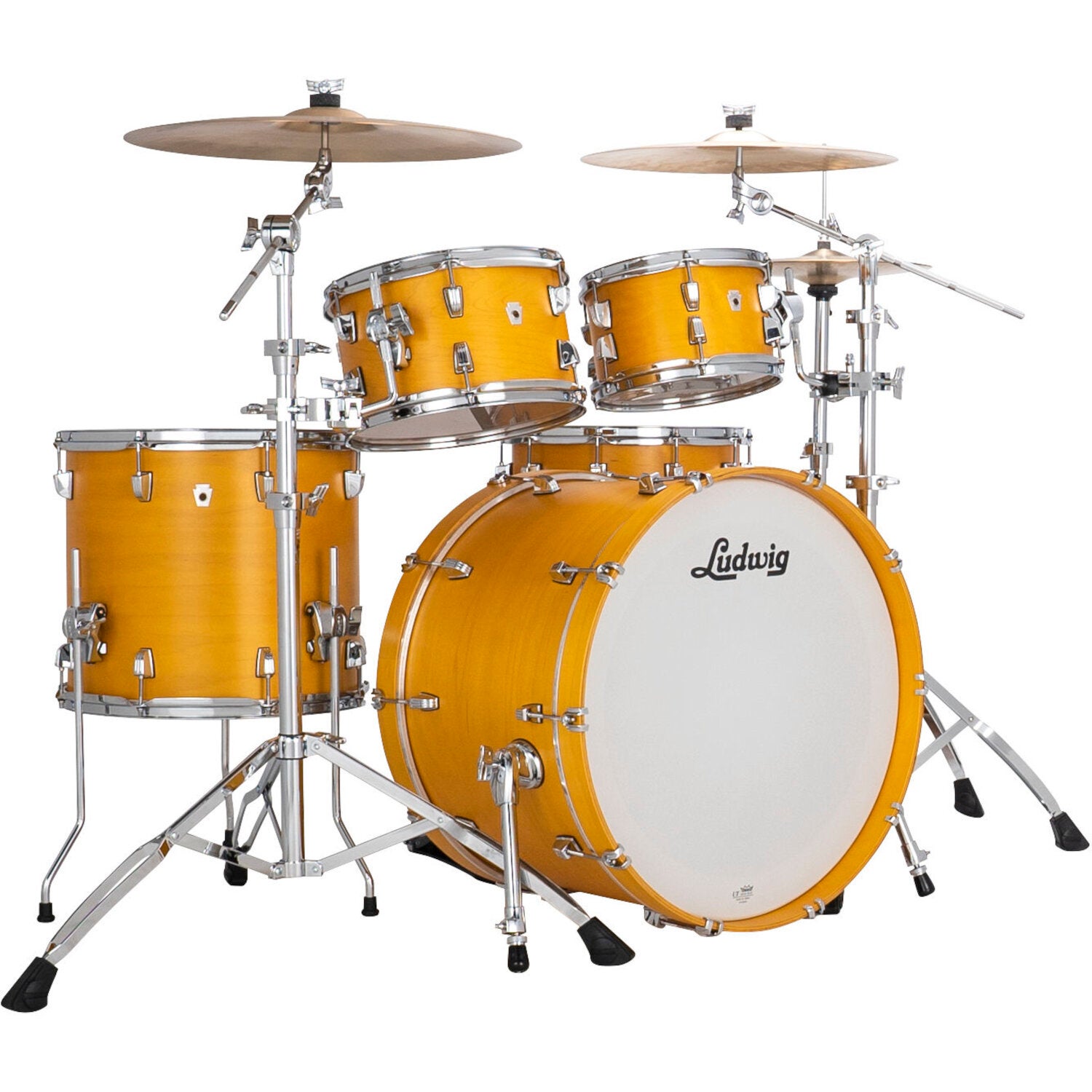 Ludwig LN34204FTXPG NeuSonic Rapid Mod2 4-Piece Shell Set (Satin Golden Slumbers) von Ludwig