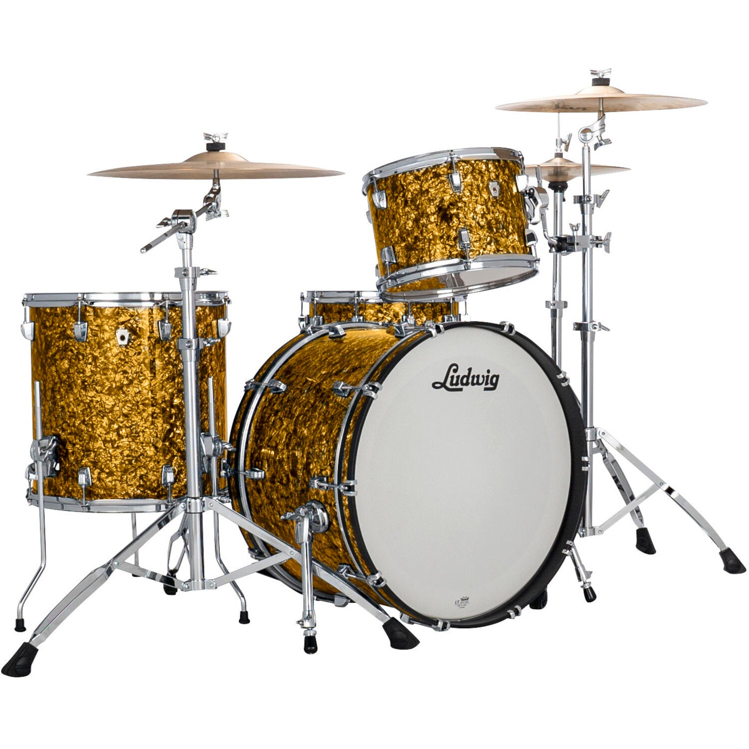 Ludwig LN34233TXA6 NeuSonic Fab 3-Piece Shell Set (Butterscotch Pearl) von Ludwig