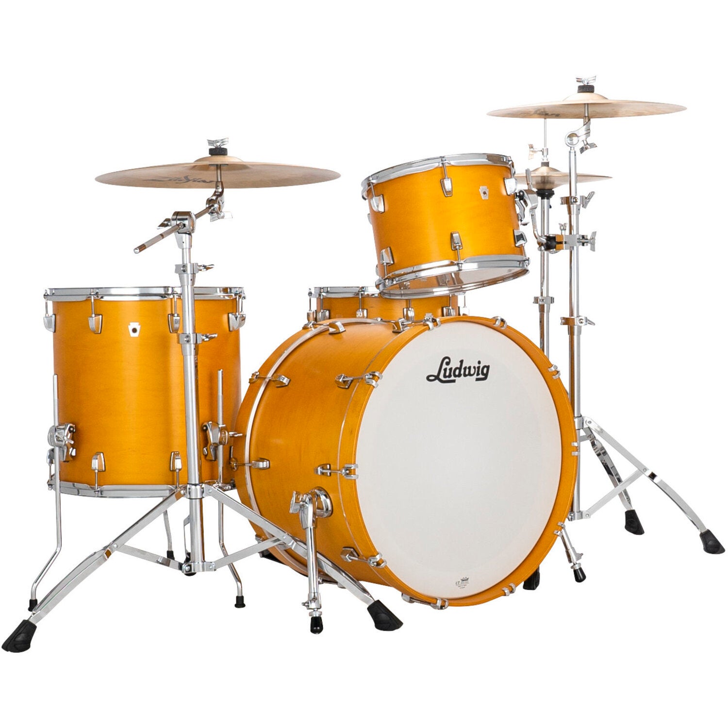 Ludwig LN34233TXPG NeuSonic Fab 3-Piece Shell Set (Satin Golden Slumbers) von Ludwig
