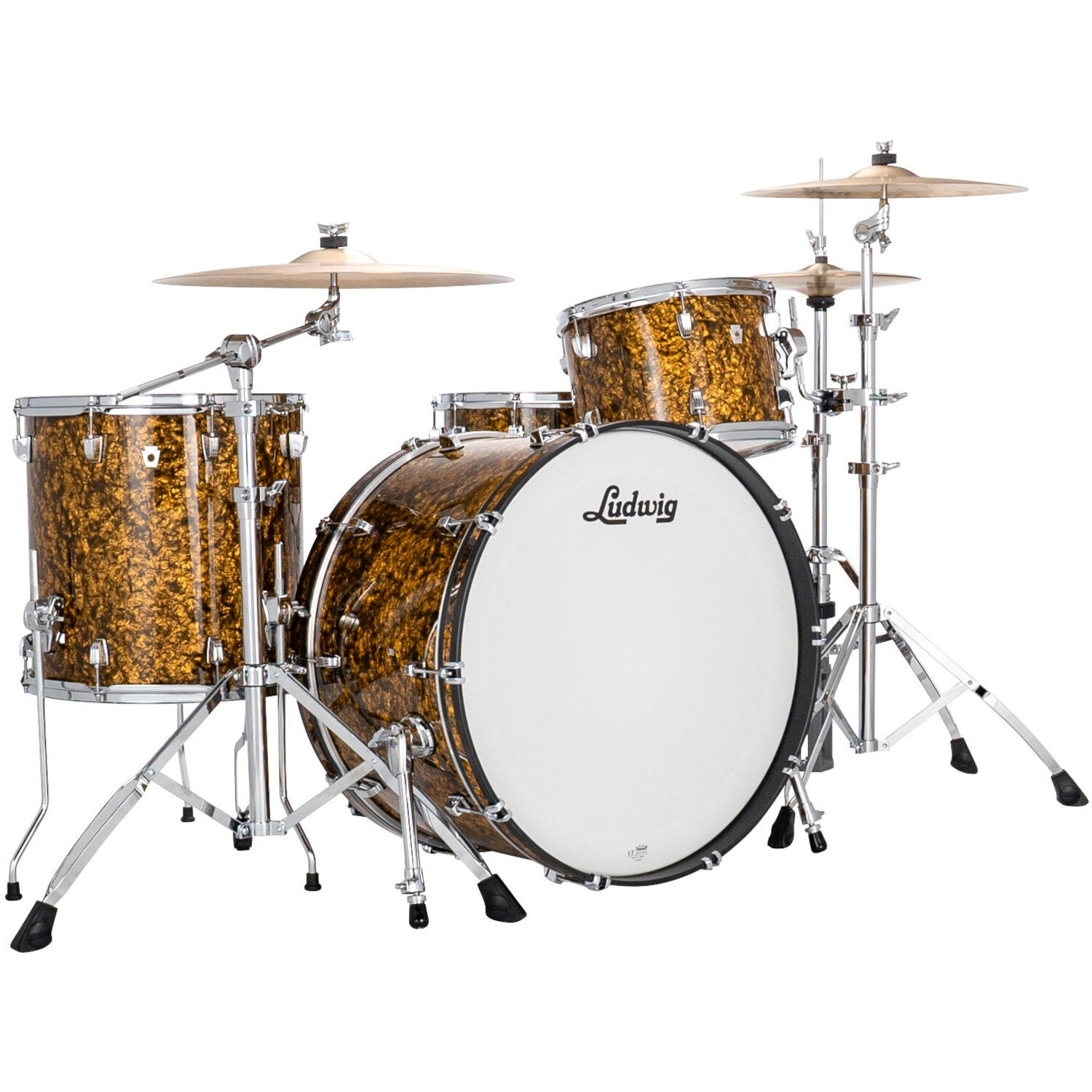 Ludwig LN34433TXA6 NeuSonic Pro Beat 3-Piece Shell Set (Butterscotch Pearl) von Ludwig
