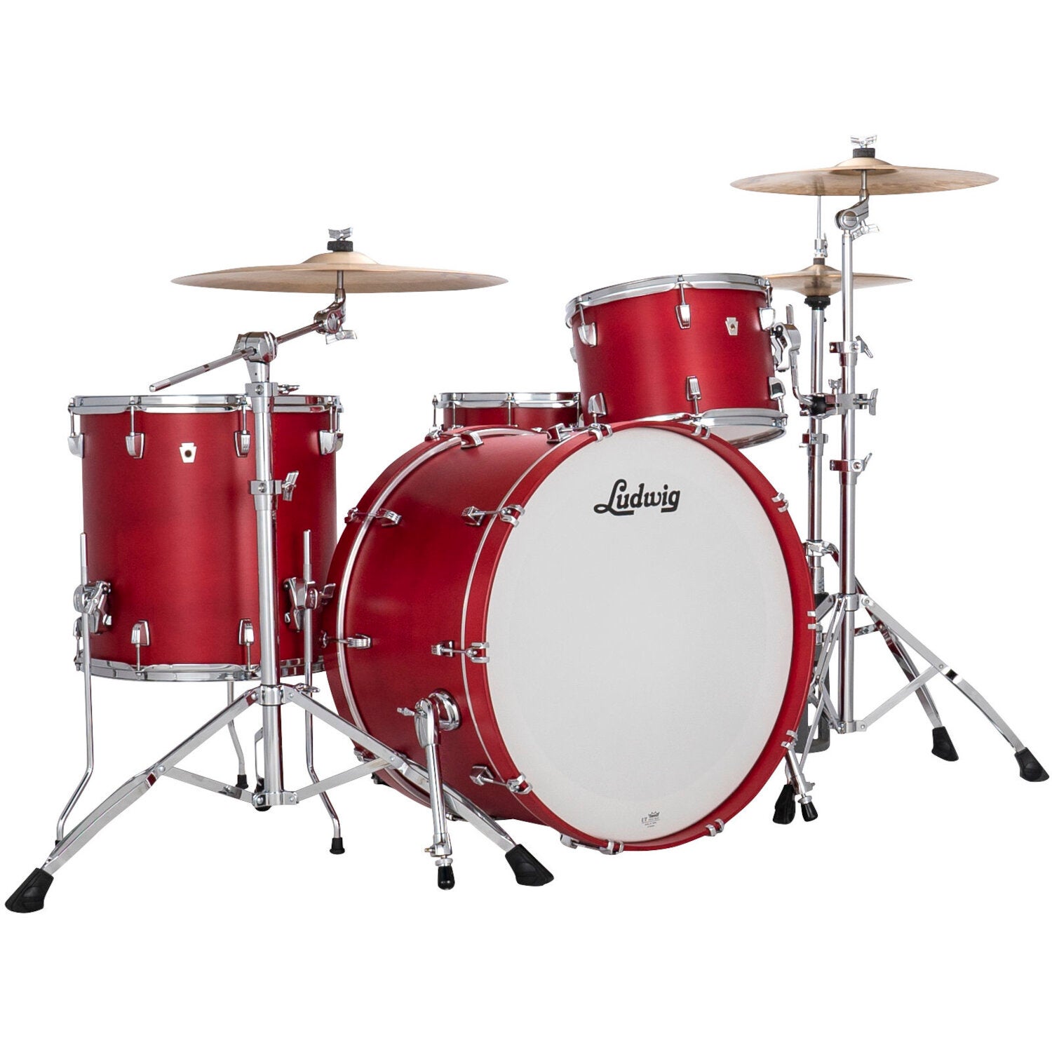 Ludwig LN34433TXPR NeuSonic Pro Beat 3-Piece Shell Set (Satin Diablo Red) von Ludwig