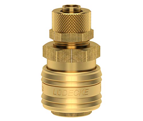 10 Stück Druckluftkupplung ES 8 TQ Lüdecke Pneumatik-Kupplung Schlauch 8x10 Quetsch-Verschraubung DN 7,2, messing blank 10 Stück Druckluftkupplung ES 8 TQ Lüdecke Pneumatik-Kupplung Schlauch 8x10 Quetsch-Verschraubung DN 7,2, messing blank von Lüdecke