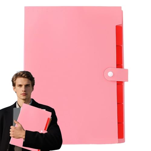 Lueear Aktenordner, Quittungsorganizer, A4-Größe, multifunktionales Aufbewahrungszubehör mit farbigen Etiketten und 7 Taschen für Rechnungsbelege Lueear Aktenordner, Quittungsorganizer, A4-Größe, multifunktionales Aufbewahrungszubehör mit farbigen Etiketten und 7 Taschen für Rechnungsbelege von Lueear