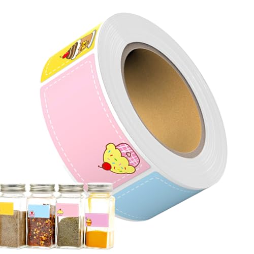 Lueear Farbige Etiketten – 280 Stück pro Rolle, wasserfest, selbstklebend, rechteckig, Namensschild für Basteldateien, Etikettierung, Planer, Schule, Klassenzimmer Lueear Farbige Etiketten – 280 Stück pro Rolle, wasserfest, selbstklebend, rechteckig, Namensschild für Basteldateien, Etikettierung, Planer, Schule, Klassenzimmer von Lueear
