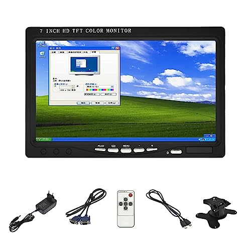 Luejnbogty 1 Set mit 17,8 cm (7 Zoll) VGA-Monitor für Auto, Rückansicht, HD, Video-Rückfahrmonitor, Autozubehör von Luejnbogty