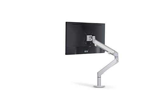 Aluminium Monitor Schwenkarm Halter Tisch Halterung Bildschirm Ständer VESA Norm (400316: Einzel Halterung Gasfeder) von Lüllmann