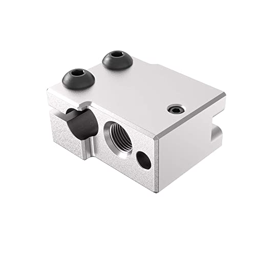 Lufix Volcano Heizblock Aluminium - geeignet für Volcano Hotend - kompatibel mit PT100 Sensor - 3D Drucker Ersatzteile geeignet für Umbau oder Upgrade eines FDM 3D Druckers - PT100 von Lufix