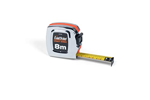 Crescent Lufkin L925CM Legacy Series Massband mit Schlagfestes, Verchromtes ABS-Gehaüse, Silber/Orange, 8m/25mm Crescent Lufkin L925CM Legacy Series Massband mit Schlagfestes, Verchromtes ABS-Gehaüse, Silber/Orange, 8m/25mm von Crescent Lufkin