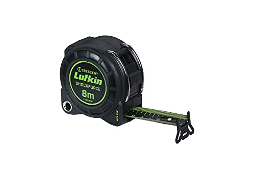 Lufkin L1125BCM 3cm x 8m Shockforce Night Eye Doppelseitiges Maßband, 30 Meter Fall Getestet - Version mit Schwarzer Klinge Lufkin L1125BCM 3cm x 8m Shockforce Night Eye Doppelseitiges Maßband, 30 Meter Fall Getestet - Version mit Schwarzer Klinge von Lufkin
