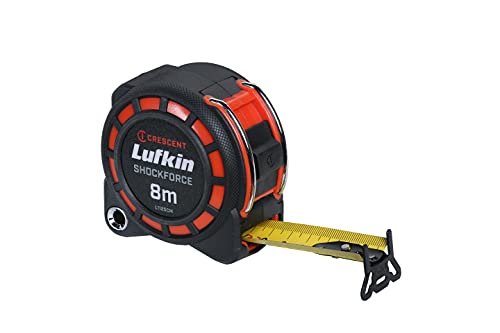 Lufkin L1125CM 3cm x 8m Shockforce Doppelseitiges Maßband, 30 Meter Fall Getestet - Version mit Gelber Klinge Lufkin L1125CM 3cm x 8m Shockforce Doppelseitiges Maßband, 30 Meter Fall Getestet - Version mit Gelber Klinge von Lufkin