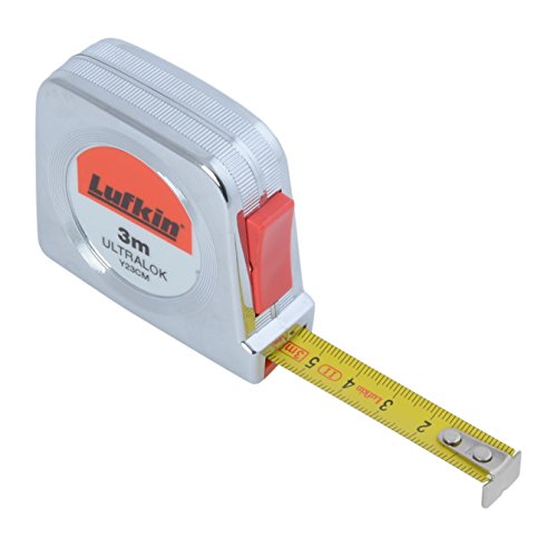 Lufkin Y23CM (T0060402304) 3m/13mm Ultralok Maßband mit Verchromtes Kunststoffgehäuse von Crescent Lufkin