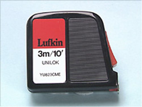 Lufkin YU823CME (T0061082311) Unilok Maßband 3m x 13mm / 10' x 1/2 Zoll, mit metrische und englische Maßeinteilung und Schlagfestes Gehäuse von Lufkin