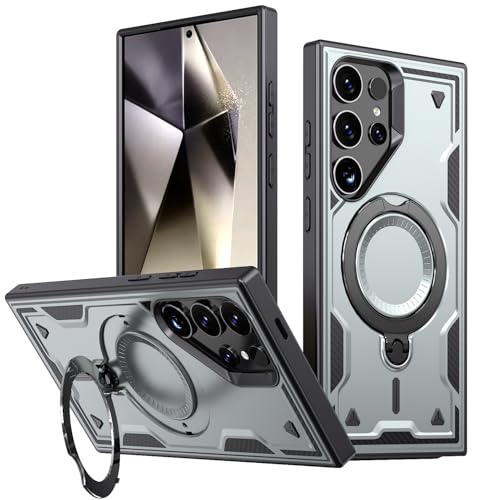 Hüllen für Samsung S25 Ultra- Shock Militärgrade Robustes Telefon, schlank, Kratzfest, präzise Ausschnitte, Kickstand, Rutschschutzgriff, Haltbarkeit,Gray Hüllen für Samsung S25 Ultra- Shock Militärgrade Robustes Telefon, schlank, Kratzfest, präzise Ausschnitte, Kickstand, Rutschschutzgriff, Haltbarkeit,Gray von Luhuanx