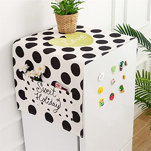 Lukery Kühlschrank Staubdichte Abdeckung, Kühlschrank Staubschutz mit Aufbewahrungstasche Multifunktionale Staub Cover für Mikrowelle Frontlader-Trockner (35x95cm,Modern 4) von Lukery