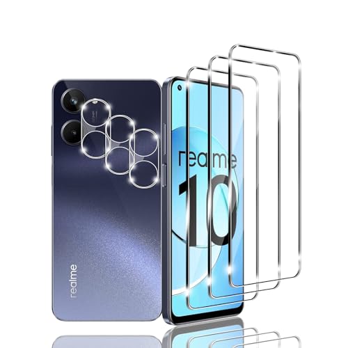 Kziwii 3+3 Stück Schutzfolie für REALME 10 4G 5G Panzer Schutz Glas, 3 Panzerfolie und 3 Kamera Schutzglas,HD Displayschutzfolie, 9H Härte, Anti-Kratz, Anti-Bläschen für REALME 10 4G 5G Kziwii 3+3 Stück Schutzfolie für REALME 10 4G 5G Panzer Schutz Glas, 3 Panzerfolie und 3 Kamera Schutzglas,HD Displayschutzfolie, 9H Härte, Anti-Kratz, Anti-Bläschen für REALME 10 4G 5G von Lulizzie