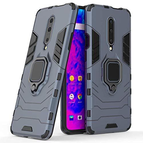 LuluMain Kompatibel mit 1+7 Pro, 1+7T Pro Hülle, Ring Ständer Magnetischer Handyhalter Auto Caseme Schutzhülle Case für OnePlus 7 Pro, OnePlus 7T Pro (Navy Blau) von LuluMain