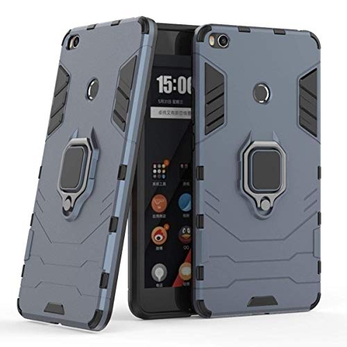LuluMain Kompatibel mit Xiaomi Mi Max 2 Hülle, Ring Ständer Magnetischer Handyhalter Auto Caseme Schutzhülle Case für Xiaomi Mi Max2 (Navy Blau) von LuluMain