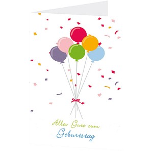LUMA Geburtstagskarte Luftballon DIN B6 von Luma
