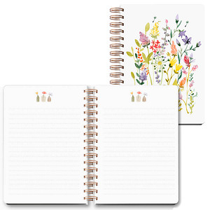 LUMA Notizbuch Classic Wildblumen DIN A5 liniert, mehrfarbig Hardcover 100 Seiten von Luma