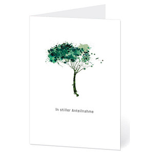 LUMA Trauerkarte Baum DIN B6 von Luma
