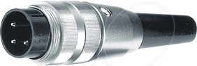 LUM SV 30 - Stecker, SV 30, Rundsteckverbinder, gerade, IP40, 3-pol von Lumberg