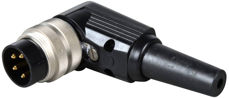 LUM WSV 40 - Stecker,Rundsteckv.,gewinkelt,IP 40, 4-polig von Lumberg