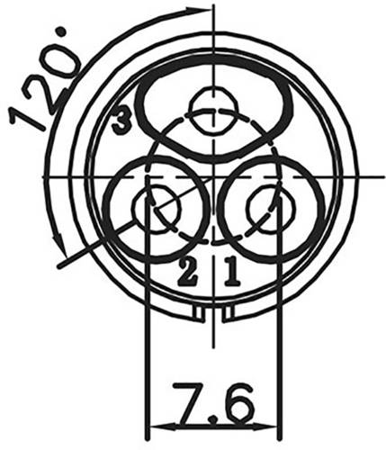 Lumberg 0252 03 Rundsteckverbinder Stecker, gerade Gesamtpolzahl: 3 1St. von Lumberg