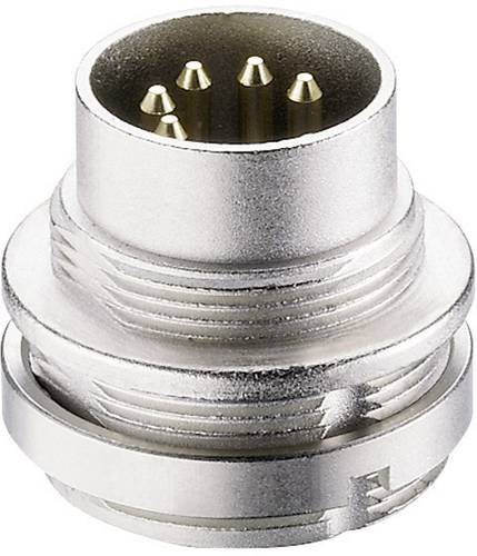 Lumberg 0314 08-1 DIN-Rundsteckverbinder Stecker, Einbau vertikal Polzahl (num): 8 Silber 1St. von Lumberg