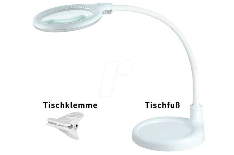 LUMENO 6803 - Lupenleuchte, LED, Ø 100 mm, 3 Dioptrien von Lumeno