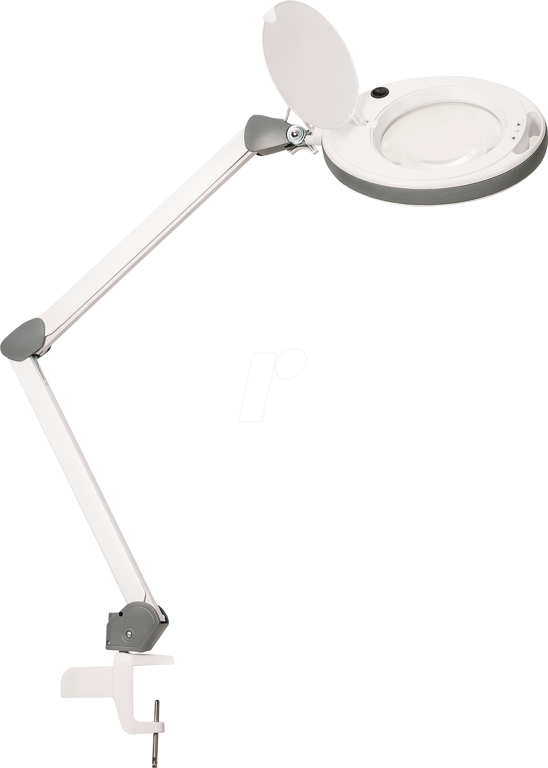 LUMENO 8513GR - Lupenleuchte, LED, Ø 150 mm Echtglaslinse, 3 Dioptrien, dimmbar von Lumeno