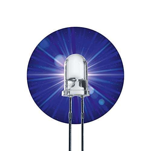 Lumetheus LED Leuchtdiode 5mm Blau 100 Stück - extra helle Dioden 20.000 mcd - 3V LEDs mit 2 Pins - für KFZ, PC, Boot, Wohnwagen, Bastelset, Reparatur & Lauflicht - 50.000 Stunden Leuchtdauer Lumetheus LED Leuchtdiode 5mm Blau 100 Stück - extra helle Dioden 20.000 mcd - 3V LEDs mit 2 Pins - für KFZ, PC, Boot, Wohnwagen, Bastelset, Reparatur & Lauflicht - 50.000 Stunden Leuchtdauer von Lumetheus