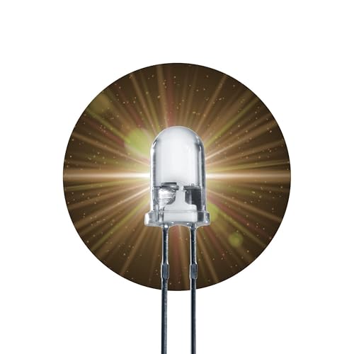 Lumetheus LED 5mm Farbe warm weiß 10000 mcd 20 Stück Leuchtdioden ca. 3V weiße Diode 2 Pin LEDs Gehäuse klar Lumetheus LED 5mm Farbe warm weiß 10000 mcd 20 Stück Leuchtdioden ca. 3V weiße Diode 2 Pin LEDs Gehäuse klar von Lumetheus